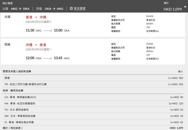 香港航空日本機票新春優惠！來回連稅6起 東京/大阪/鹿兒島/沖繩等 