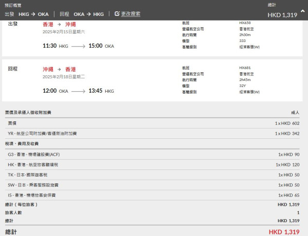 香港航空日本機票新春優惠！來回連稅6起 東京/大阪/鹿兒島/沖繩等 