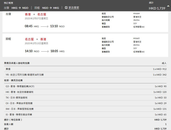 香港航空日本機票新春優惠！來回連稅6起 東京/大阪/鹿兒島/沖繩等 