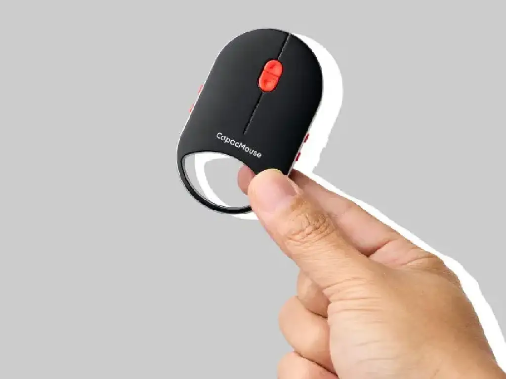 日本眾籌 CapacMouse Pro 滑鼠 重量 30g Size 如同車匙