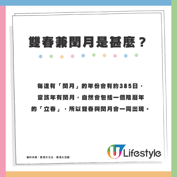 2025年雙春兼閏月！點解一年出現2次「立春」拆解陰陽曆計法