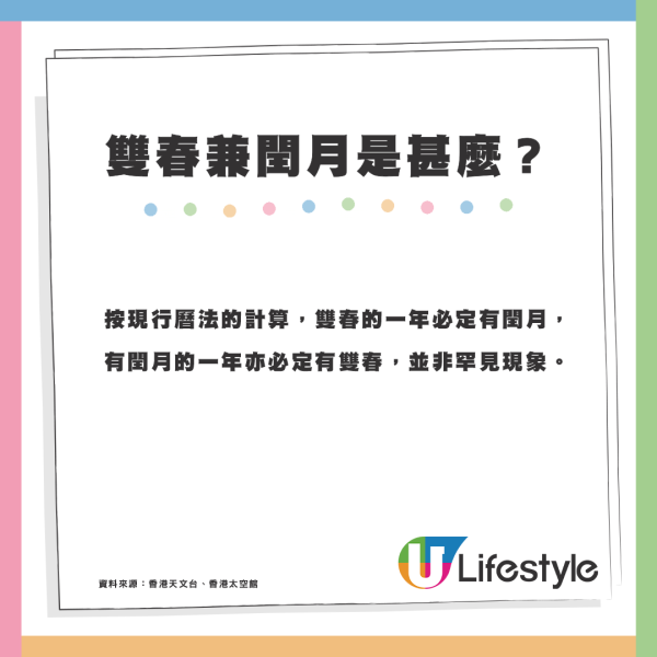 2025年雙春兼閏月！點解一年出現2次「立春」拆解陰陽曆計法