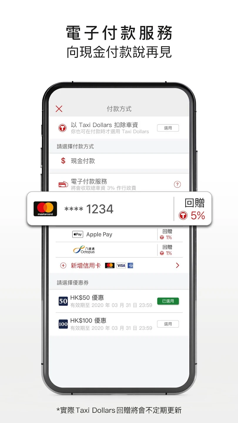 Call的App「HKTaxi」4.1起停運 轉會Uber享最多$500折扣優惠