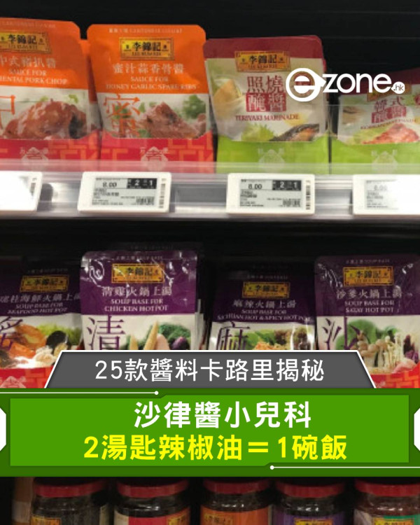 25款醬料卡路里揭秘 沙律醬小兒科 2湯匙辣椒油＝1碗飯