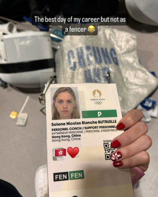 張家朗與法籍劍手女友赴意大利比賽！罕有放閃甜曬合照 