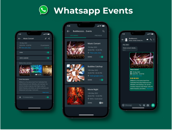 WhatsApp 將升級「活動」功能！迎擊 Apple Invites！