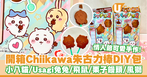 情人節可愛手作！開箱Chiikawa朱古力棒DIY包   小八貓／Usagi兔兔／飛鼠／栗子饅頭／風獅