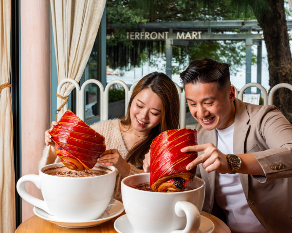 Pane e Latte｜赤柱打卡Cafe情人節巨大化紅桑子朱古力酥重磅登場 送巨型Cappuccino咖啡！另設任食牛扒放題