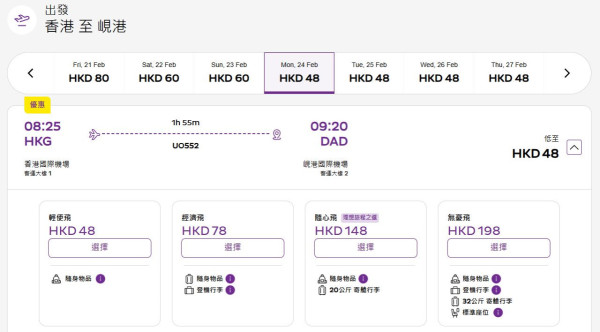 HK Express限時情人節優惠！東南亞六大航點來回票價$96起