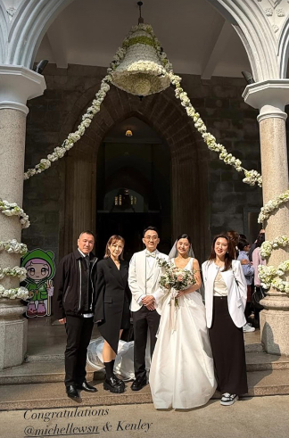 衛詩雅結婚｜衛詩雅今日大婚之喜撓爸爸手出嫁 一襲婚紗步入教堂流幸福眼淚