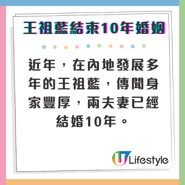 王祖藍拍片宣布與李亞男: 「10年婚姻結束」 重提馬爾代夫拍婚照往事