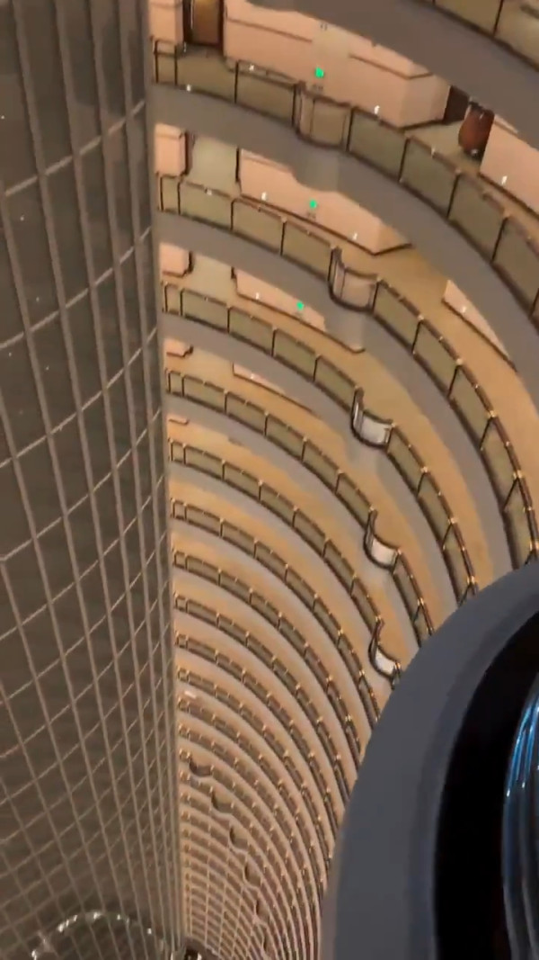 有片！上海1世界最高酒店天井設計成熱話 外國網民：睇片都嚇怕腳仔軟 