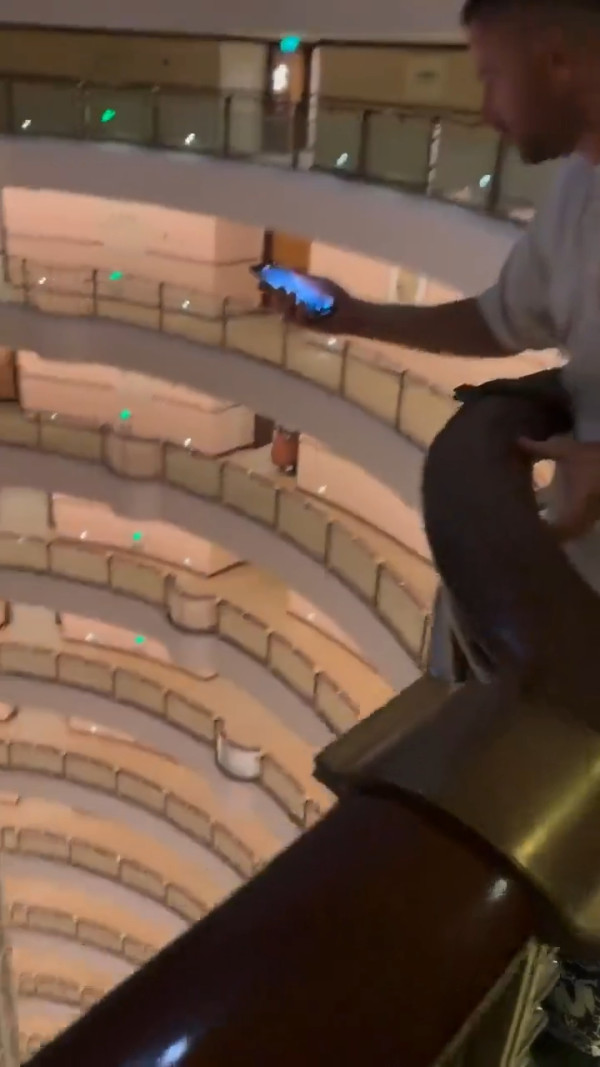 有片！上海1世界最高酒店天井設計成熱話 外國網民：睇片都嚇怕腳仔軟 