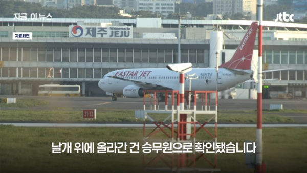 南韓空姐開緊急逃生門企機翼影相打卡!飛機乘客驚訝目擊 怒斥行為欠專業