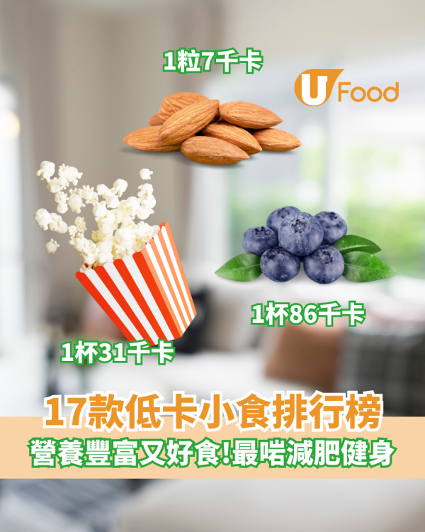 17款100卡路里以下低卡小食排行榜 營養豐富又好食！適合減肥健身人士