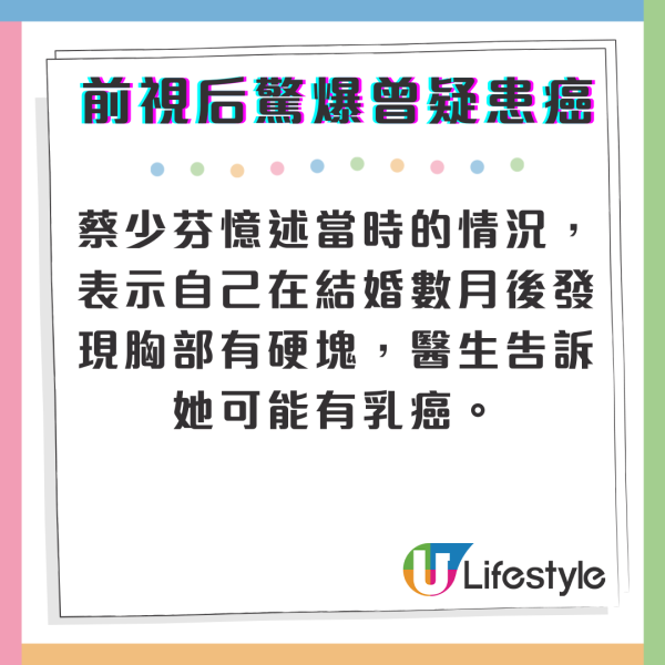 前TVB視后驚爆婚後半年疑患乳癌 胸有硬塊多病纏身直言愧對老公