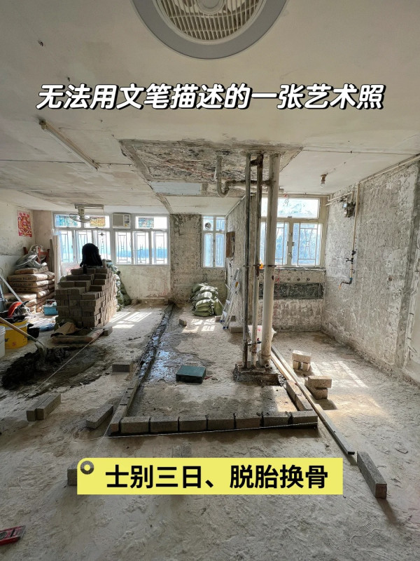 大埔490呎海景公屋全拆裝修 瞞媽媽改造20年單位 孝順仔：完工極感觸