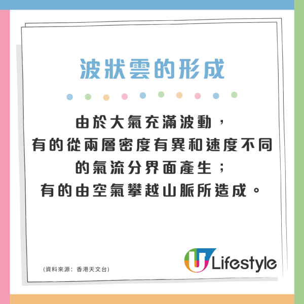 本港天空現「指紋」呈波浪狀雲海 天文台解構波狀雲現象