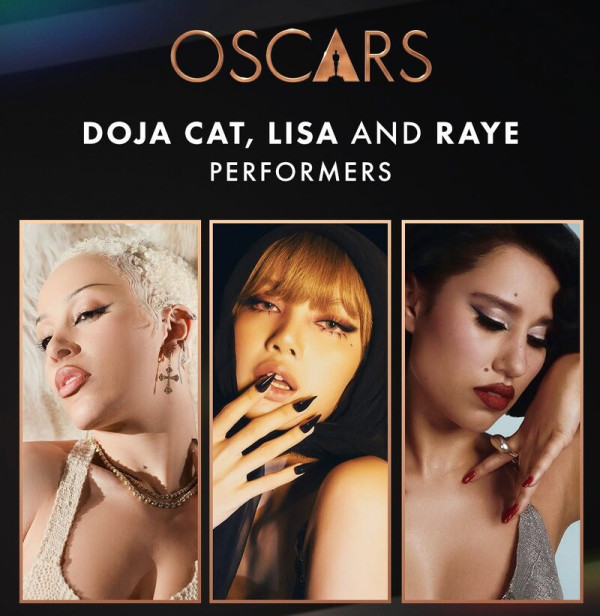 奧斯卡2025｜Lisa將與Doja Cat、Raye同台演出（圖片來源：IG@theacademy）