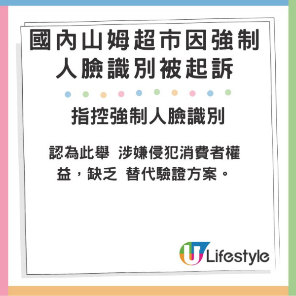 內地山姆超市遭起訴 被指進內購物前需強制人臉識別
