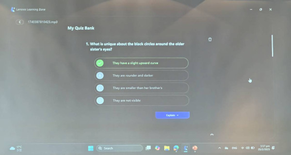 Lenovo發布2025全新AI電腦系列 AI Now助手私隱至上 Creator Zone提升創作效率/Learning Zone智能學習一應俱全