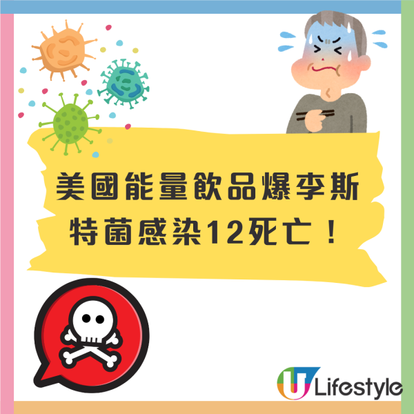 美國能量飲品爆李斯特菌感染致12人死！共涉21州38人染病／10大高風險食物要小心