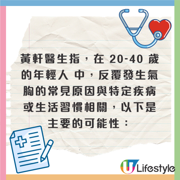 方大同逝世｜患氣胸曾數度爆肺入院！醫生揭患病5大原因 1個習慣增爆肺風險！