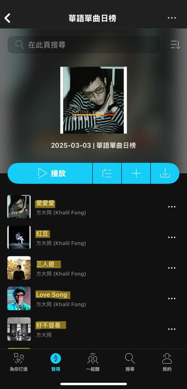 KKBOX華語單曲日榜