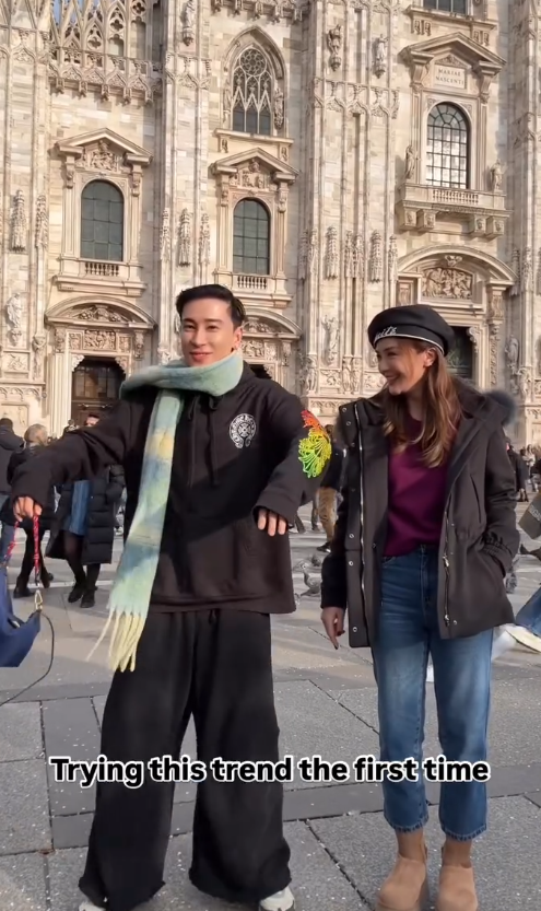 42歲阿Sa蔡卓妍驚現「蝦餃下巴」 現身米蘭真實狀態童顏不再？ 