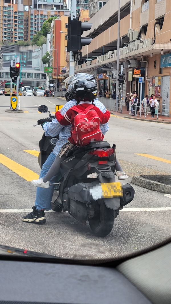 屯門電單車男後座載幼稚園女童！極危險違犯年齡限制最高監禁3個月