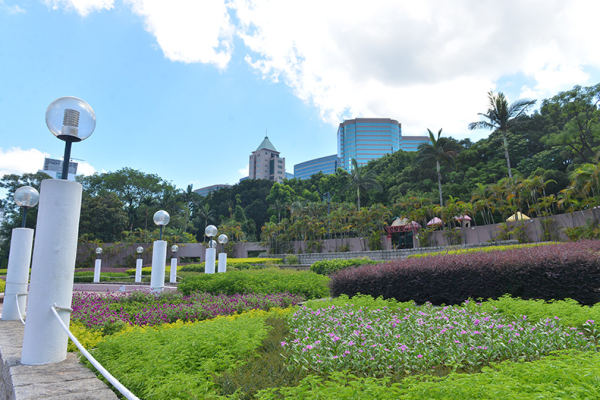 九龍公園新裝修登場！噴水池變浪漫紫色+彩色熊貓擺設獲讚好靚