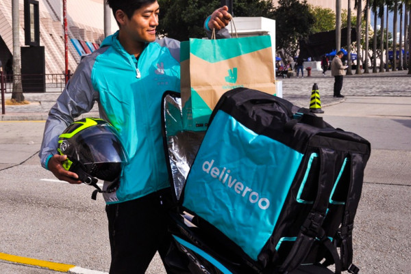 Deliveroo示意圖，圖片來源︰HKET圖片庫。