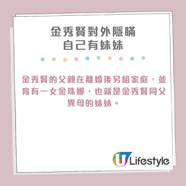 關於金秀賢不為人知的的10件事！父親出軌令婚姻破裂 曾對外隱瞞有妹妹