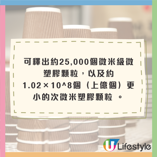 紙杯裝熱飲隨時吞膠落肚？醫生提醒微塑膠可致擾亂內分泌、腸道菌平衡等健康問題