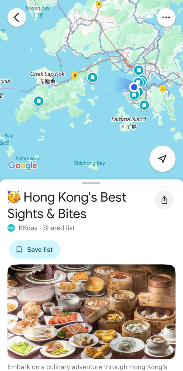 Google地圖20週年! 香港10大打卡熱點 餐廳/景點/博物館/行山徑 推全新清單功能