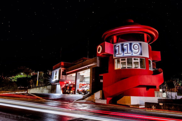 台灣花蓮景點 花蓮巨大消防栓觀景台（圖片來源：花蓮縣消防局）