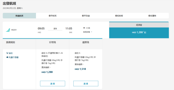 大灣區航空曼谷快閃優惠！來回機票0起包20kg行李 