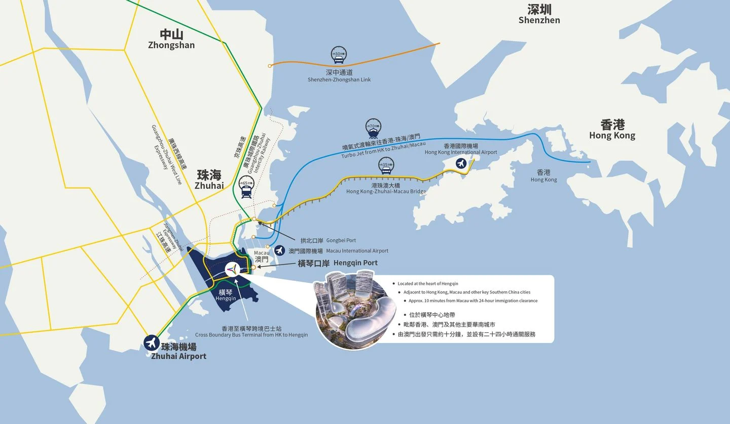 橫琴創新方交通方法(圖片來源:創新方) 橫琴創新方交通方法(圖片來源:創新方)