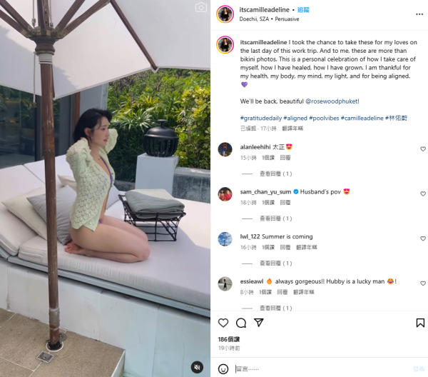 石修新抱林佑蔚遊布吉大晒火辣美照 曾為有線主播 已生一胎作風依然大膽