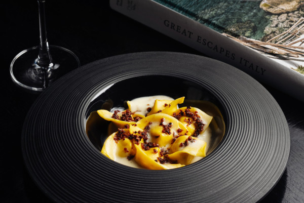 中環大館打卡意式西餐廳Cantina深宵三道菜晚餐Menu　卡邦尼芝士意大利雲吞／意式炸小牛肉／柑橘味Tiramisu