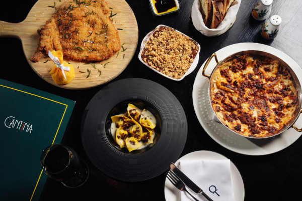 中環大館打卡意式西餐廳Cantina深宵三道菜晚餐Menu　卡邦尼芝士意大利雲吞／意式炸小牛肉／柑橘味Tiramisu