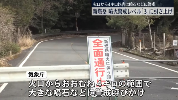 遊日注意︱日本九州火山「新燃岳」活動加劇  警戒級別升至3級隨時噴發禁止入山 