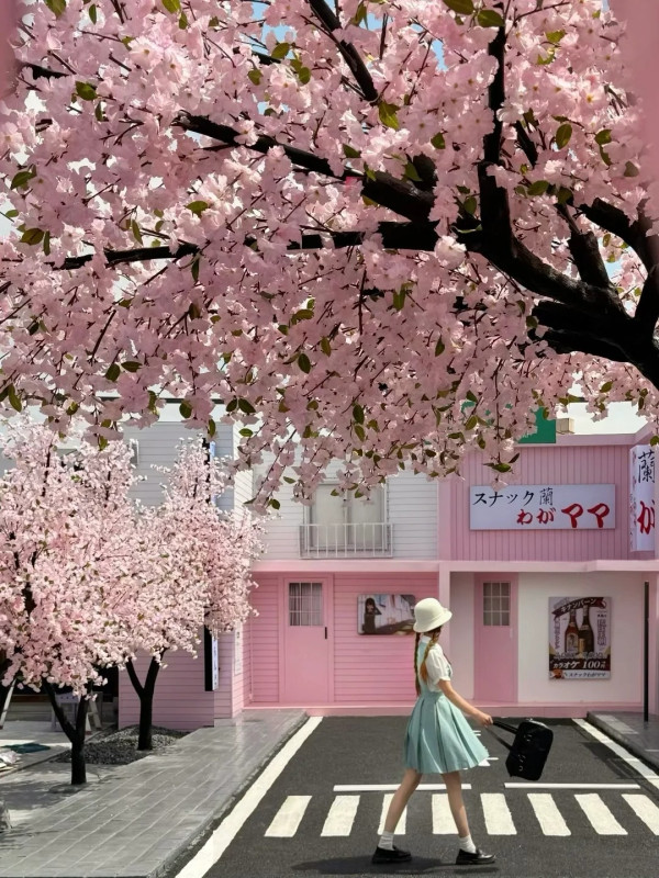 深圳打卡Cafe｜深圳櫻花樹下馬路Cafe！濟州島/沙漠/雪景主題！日韓服裝租借 