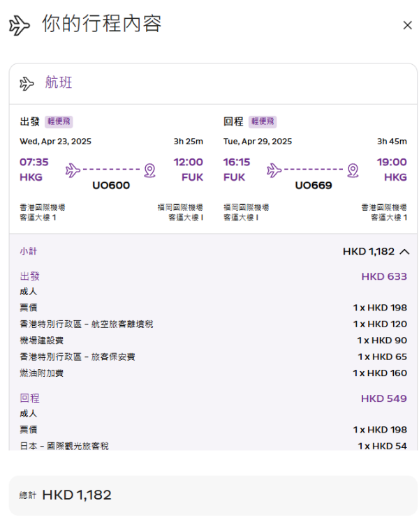 HK Express福岡/名古屋/廣島/小松快閃優惠！機票每程8起 出發日期橫跨暑假 