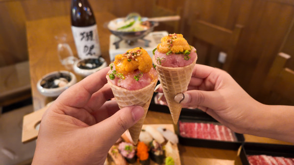 尖沙咀居酒屋推超值半放題 10吋⼤頭蝦／A4和⽜／帝王蟹腳／任食壽司 送民豐糯米糍！