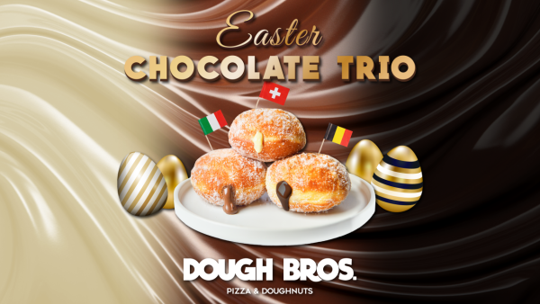 DOUGH BROS復活節限定三重奏冬甩  爆醬邪惡黑白朱古力／榛子可可醬冬甩