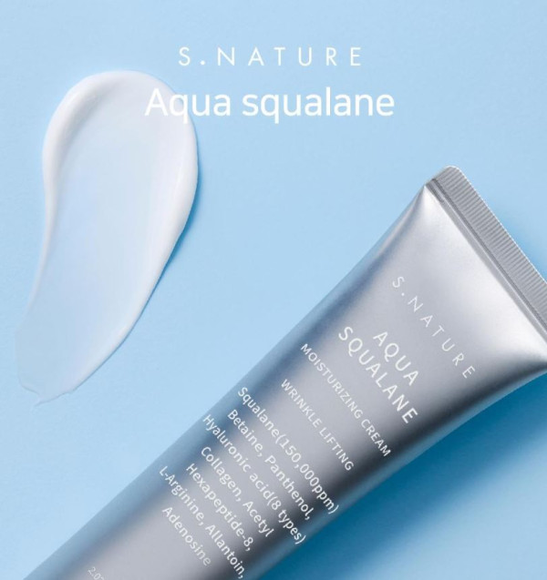 韓國護膚品推薦｜銷量排名7位. S.Nature 水漾角鯊烷保濕霜