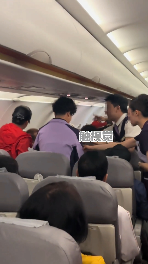 有片！深圳機上驚現MMA場面失控 女子不滿男孩狂踢椅背出擊 母：他只是孩子 