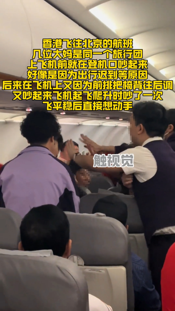 有片！深圳機上驚現MMA場面失控 女子不滿男孩狂踢椅背出擊 母：他只是孩子 