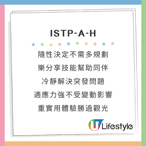 新版MBTI加入4個英文字母A/O、H/C變64型人格!哪類旅伴同你最夾?附測驗連結